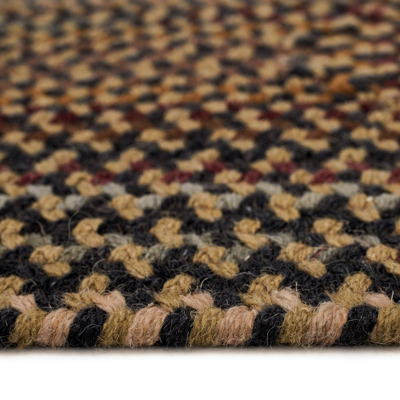 Gramercy Black Braided Rug Vertical Stripe Rectangle image