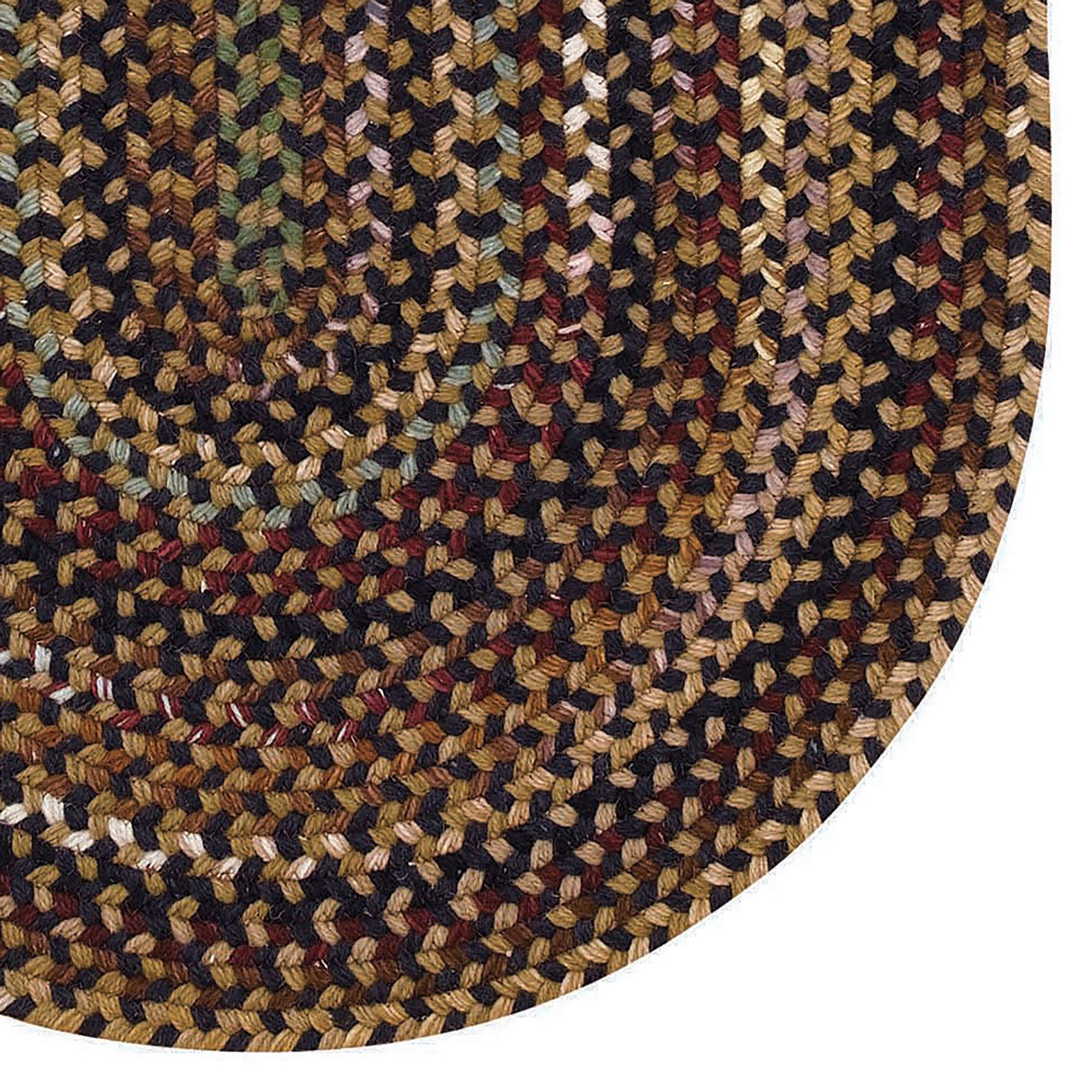 Gramercy Black Braided Rug Oval image