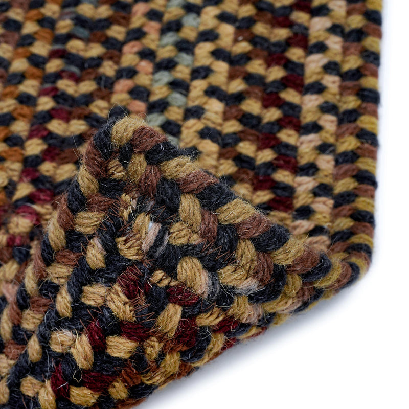 Gramercy Black Braided Rug Cross Sewn Rectangle image
