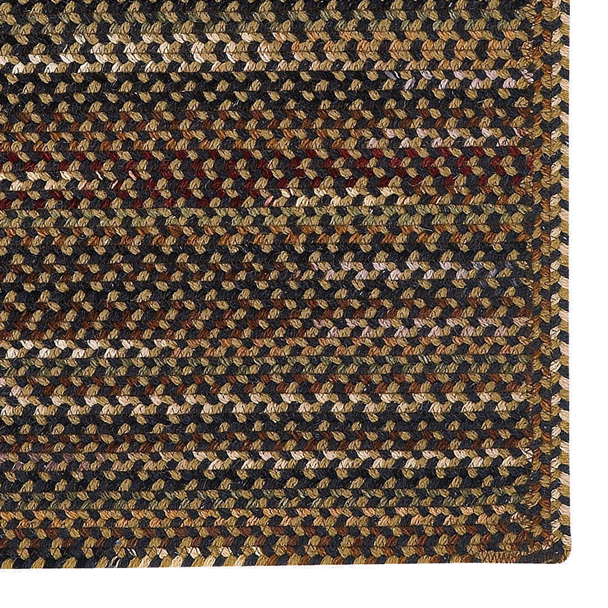 Gramercy Black Braided Rug Cross Sewn Rectangle image