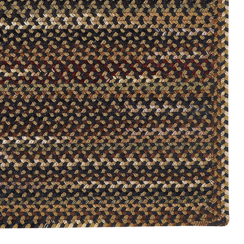 Gramercy Black Braided Rug Cross Sewn Rectangle image