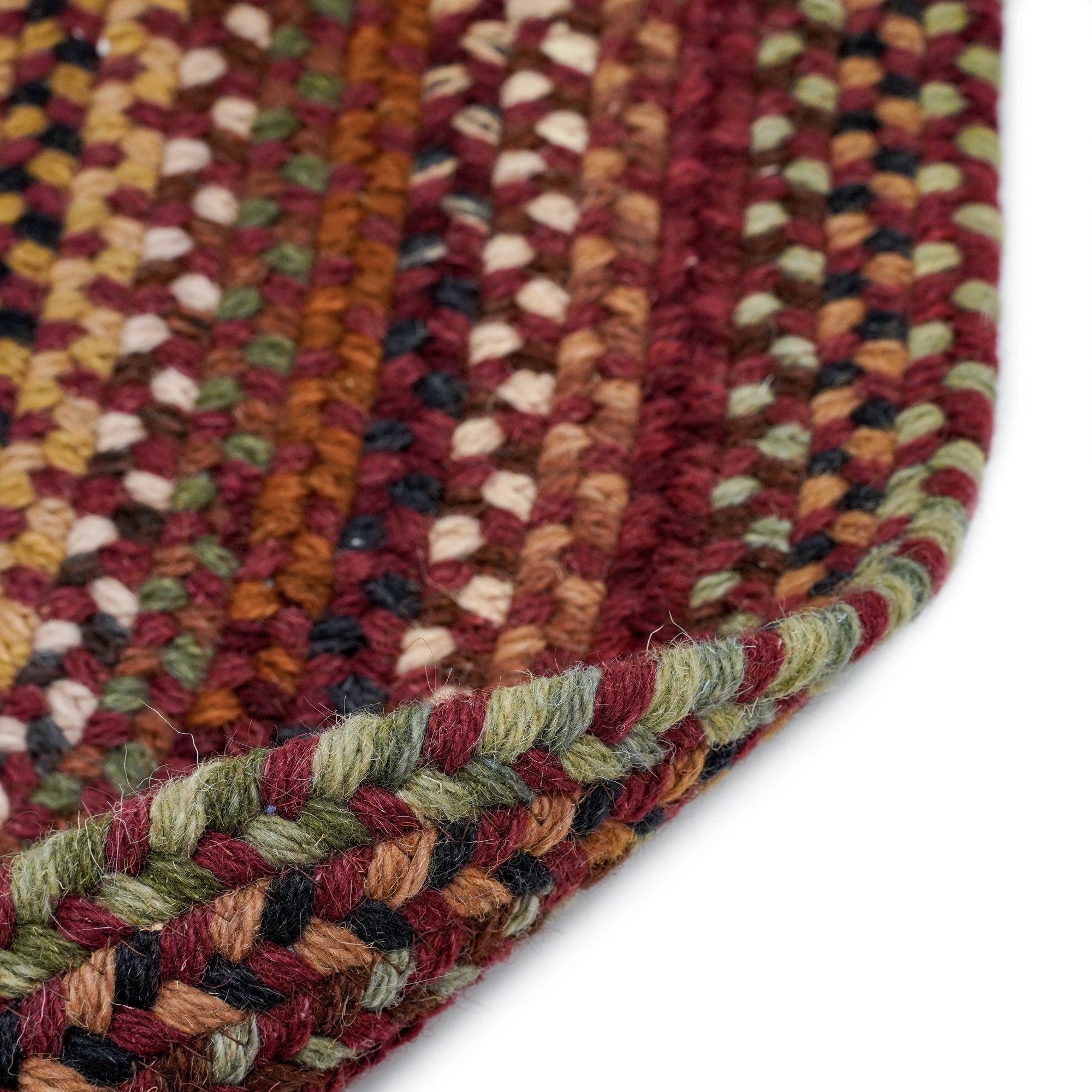 Gramercy Cinnabar Braided Rug Round image