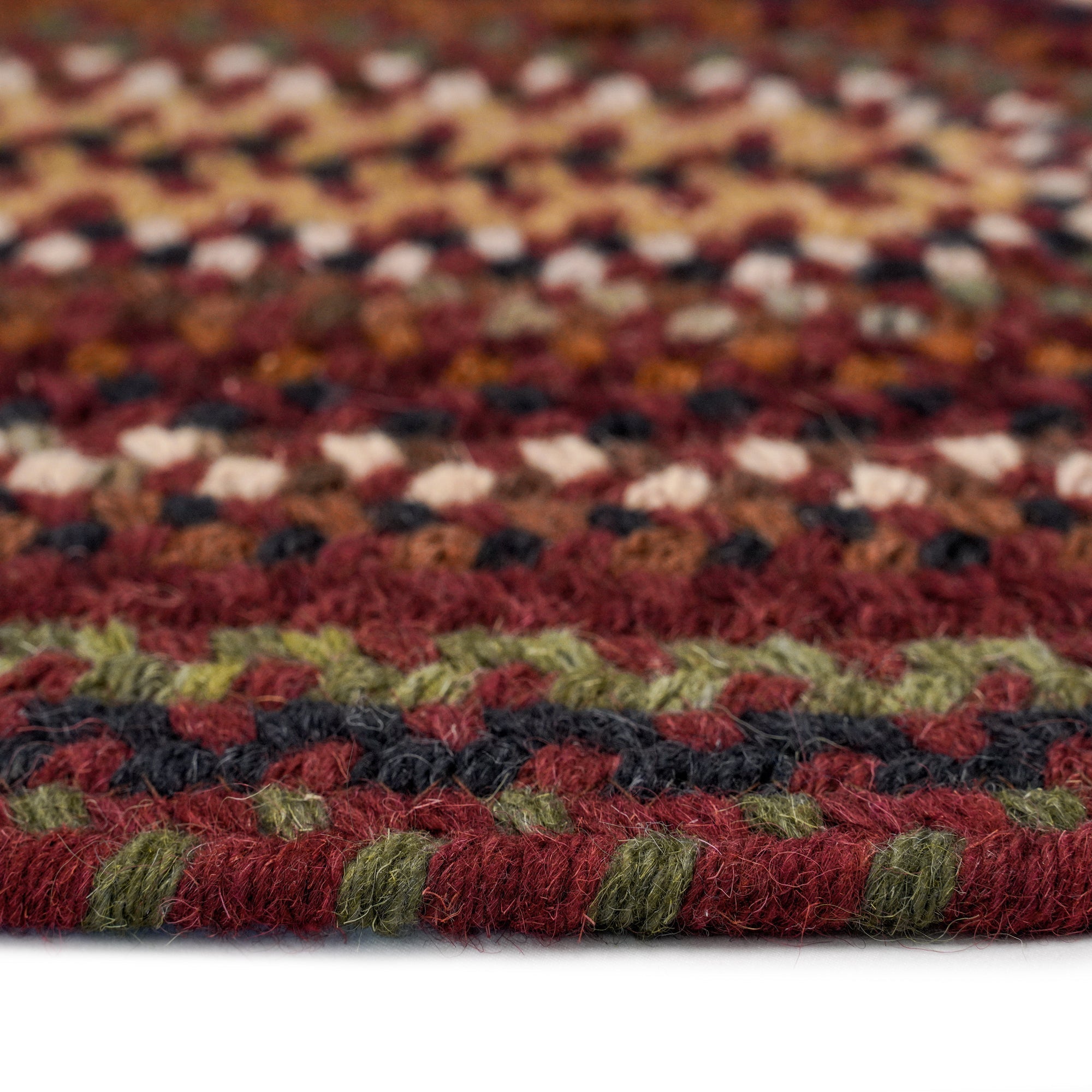 Gramercy Cinnabar Braided Rug Round image