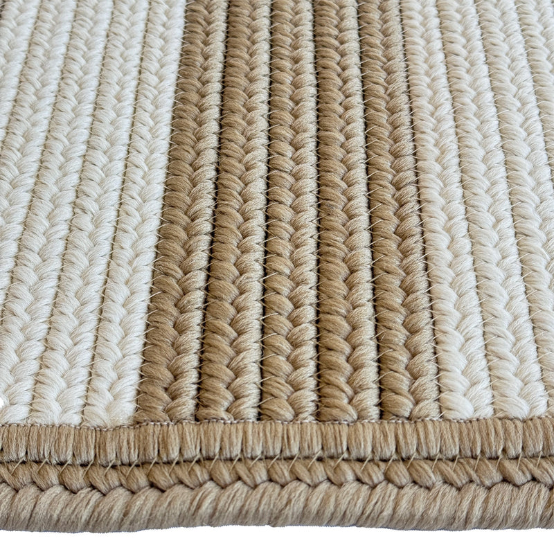 Timeless Camel Braided Rug Cross Sewn Rectangle image