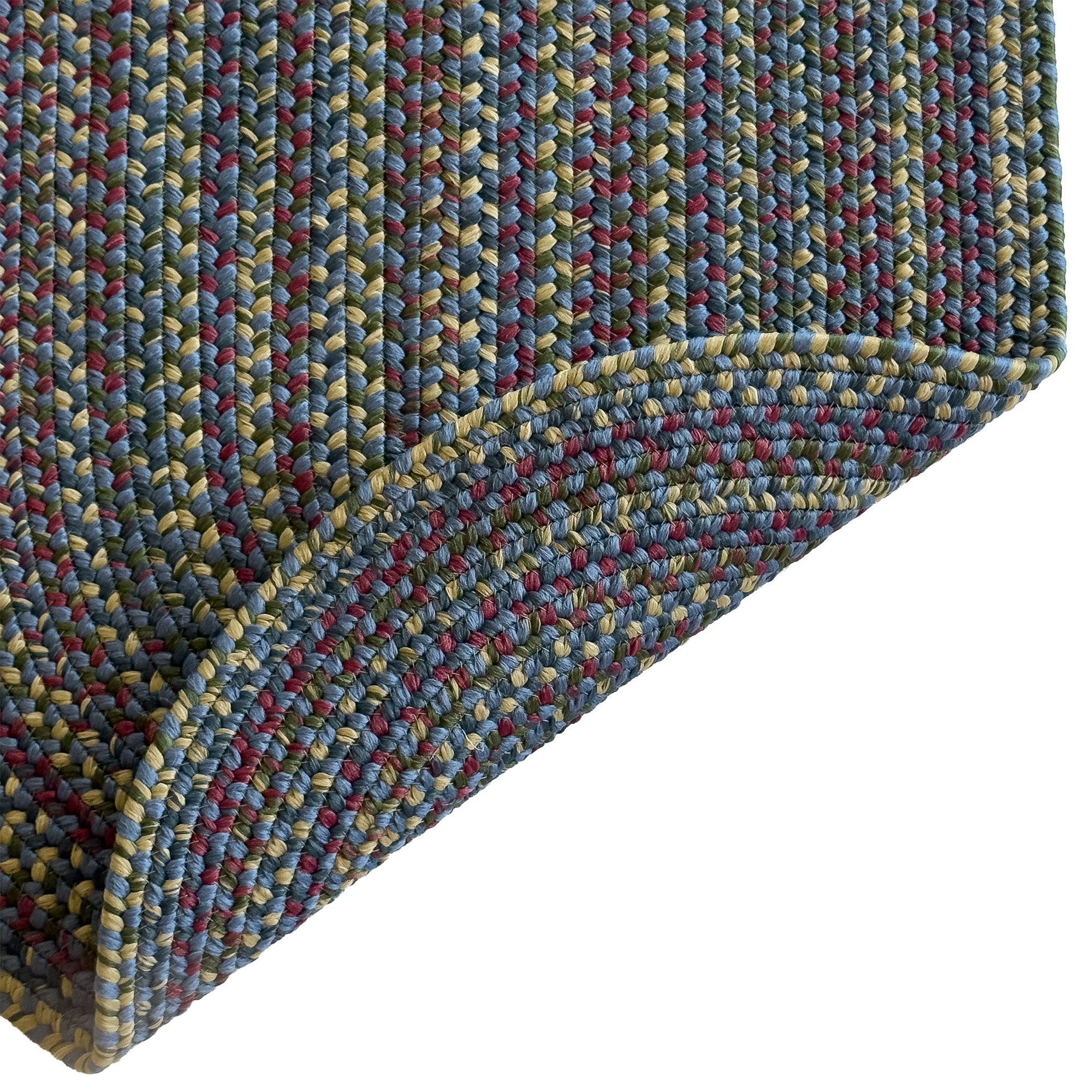 Beachwood Med. Blue Multi Braided Rug Oval image