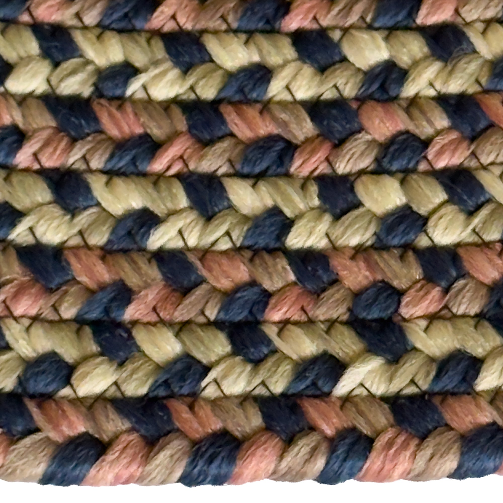 Beachwood Navy Multi Braided Rug Oval image