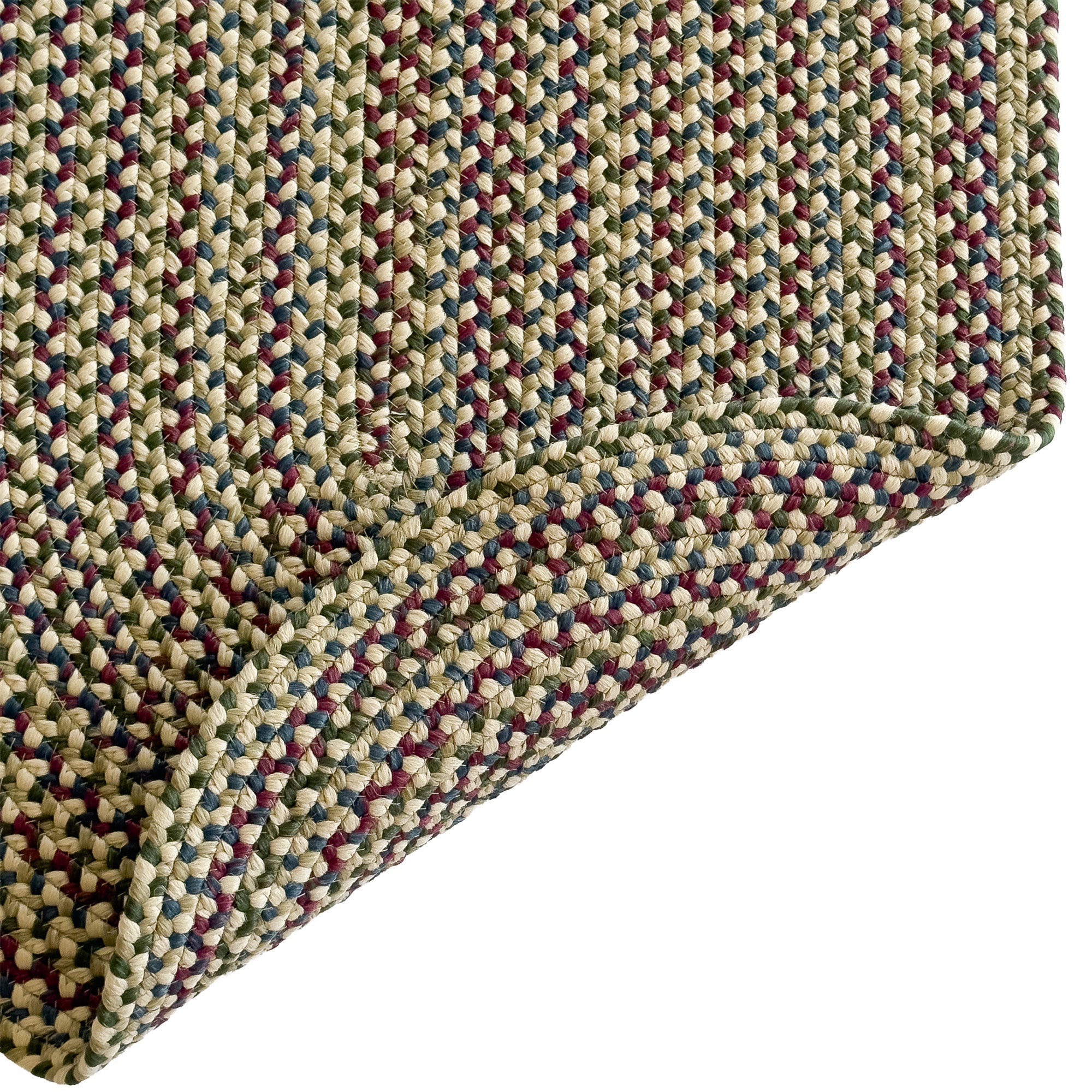Beachwood Linen Multi Braided Rug Oval image