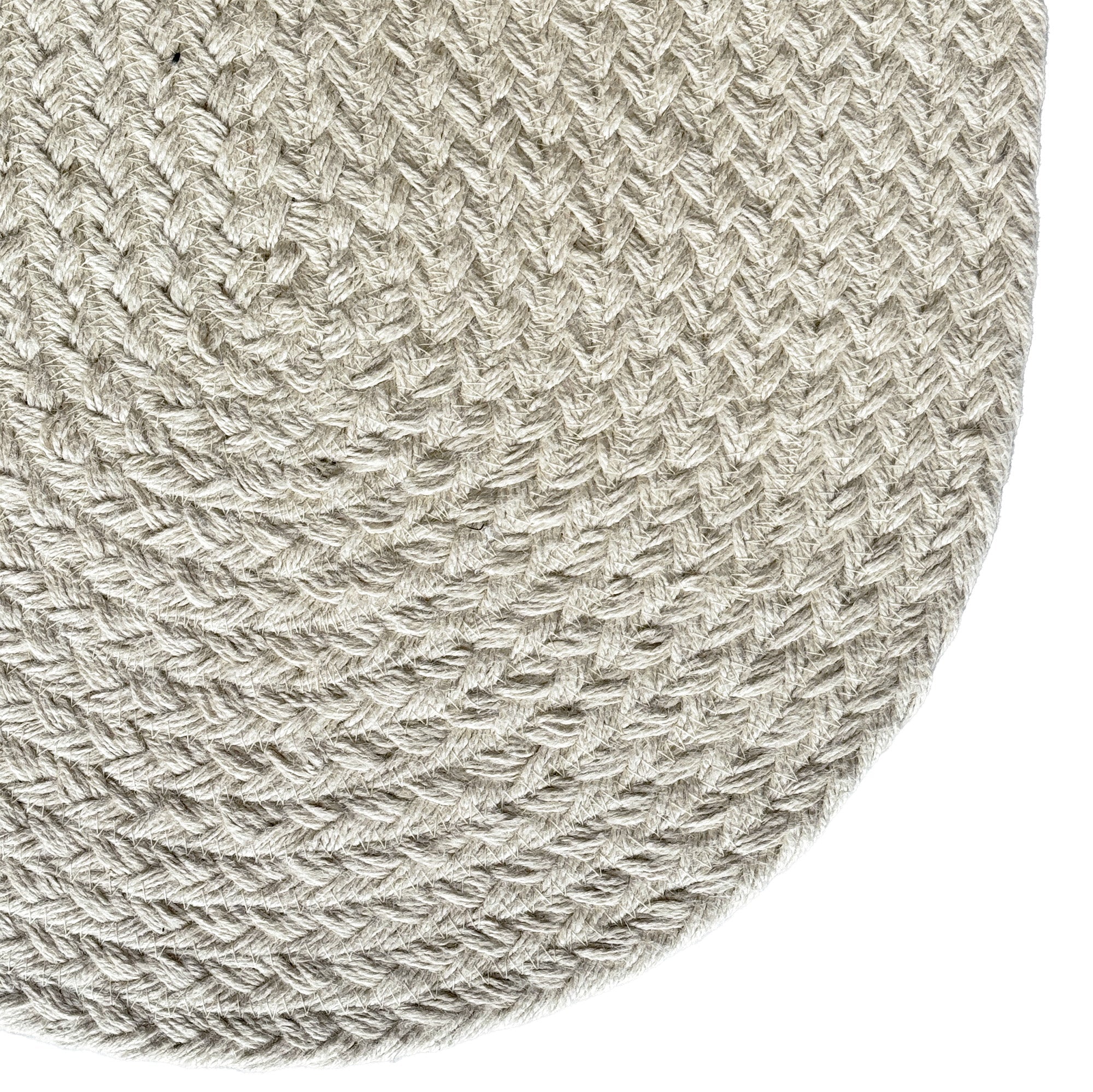 Terra Harvest Bleached Braided Rug Oval image