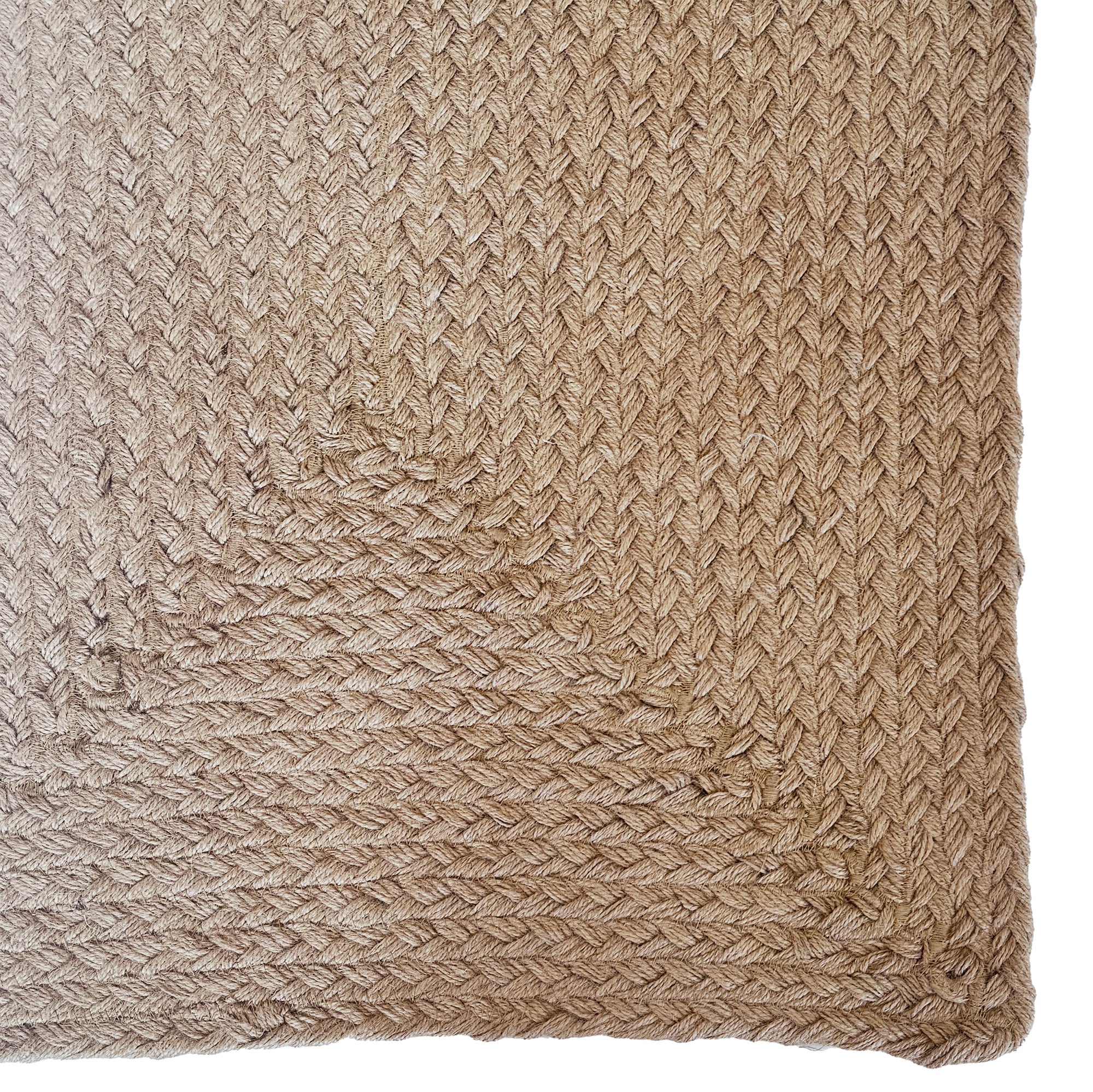 Terra Harvest Natural Braided Rug Concentric Rectangle image