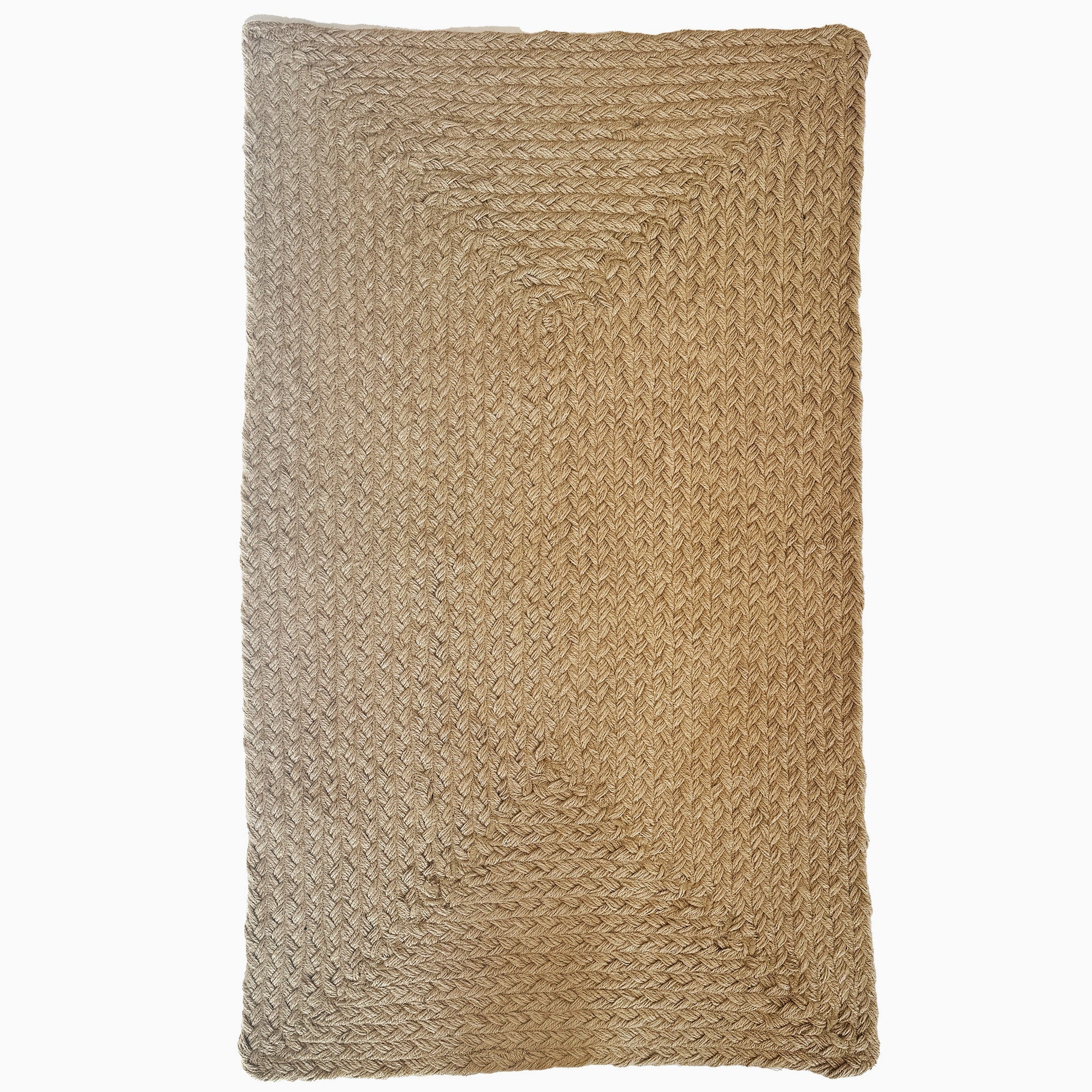 Terra Harvest Natural Braided Rug Concentric Rectangle image