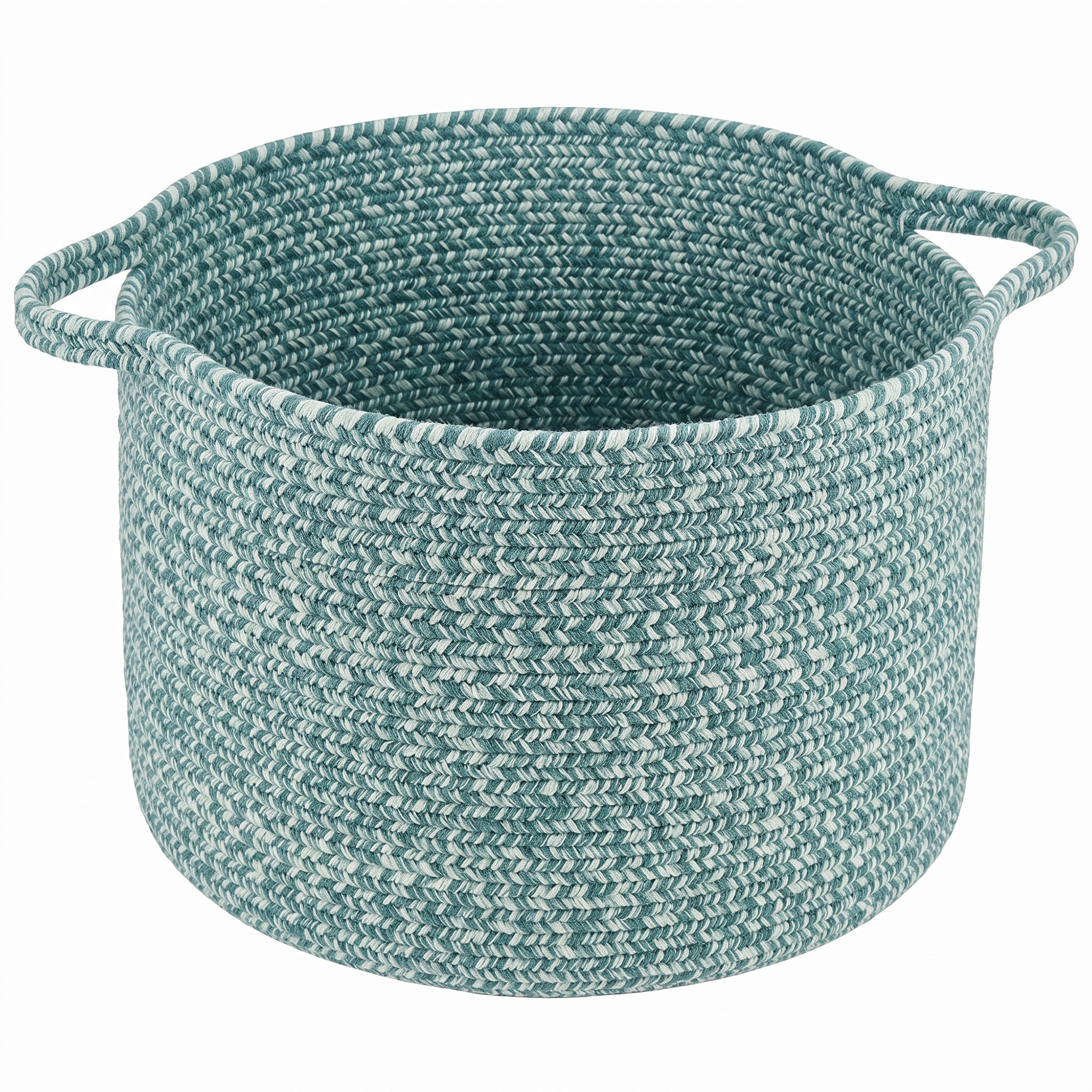Beach Barn Tweed Lake Braided Rug Basket image