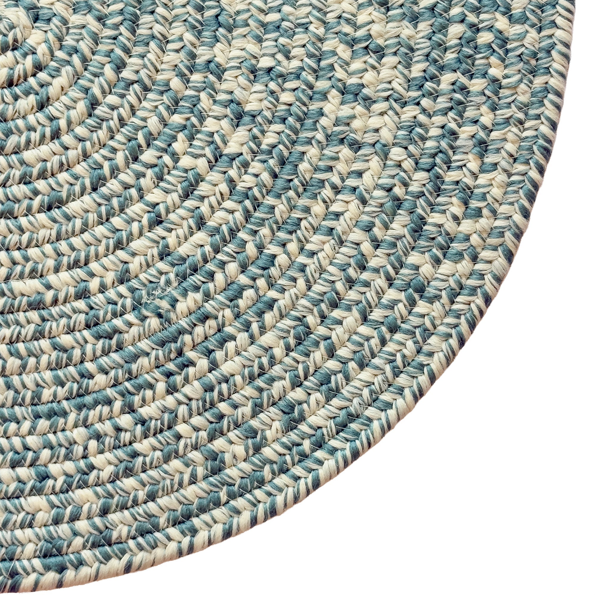 Beach Barn Tweed Lake Braided Rug Oval image