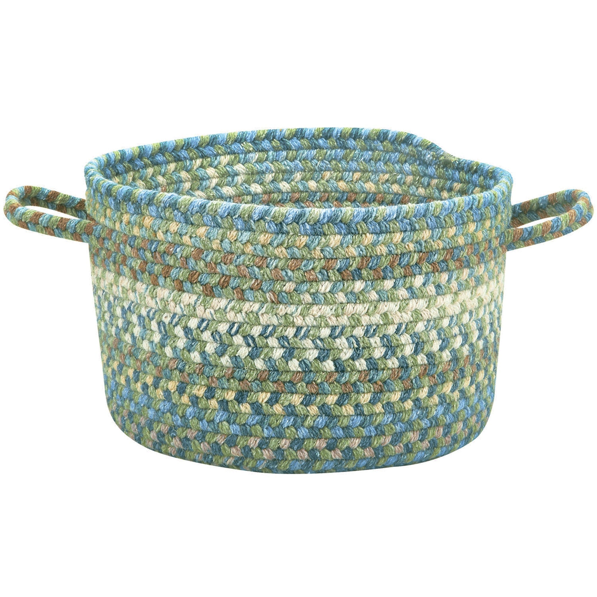American Legacy Pine Forest Braided Rug Basket image