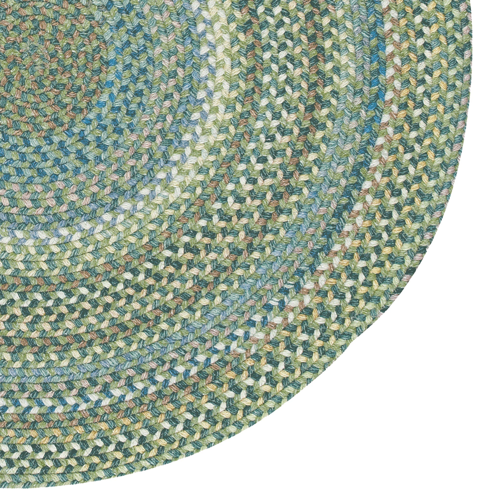 American Legacy Pine Forest Braided Rug Round image