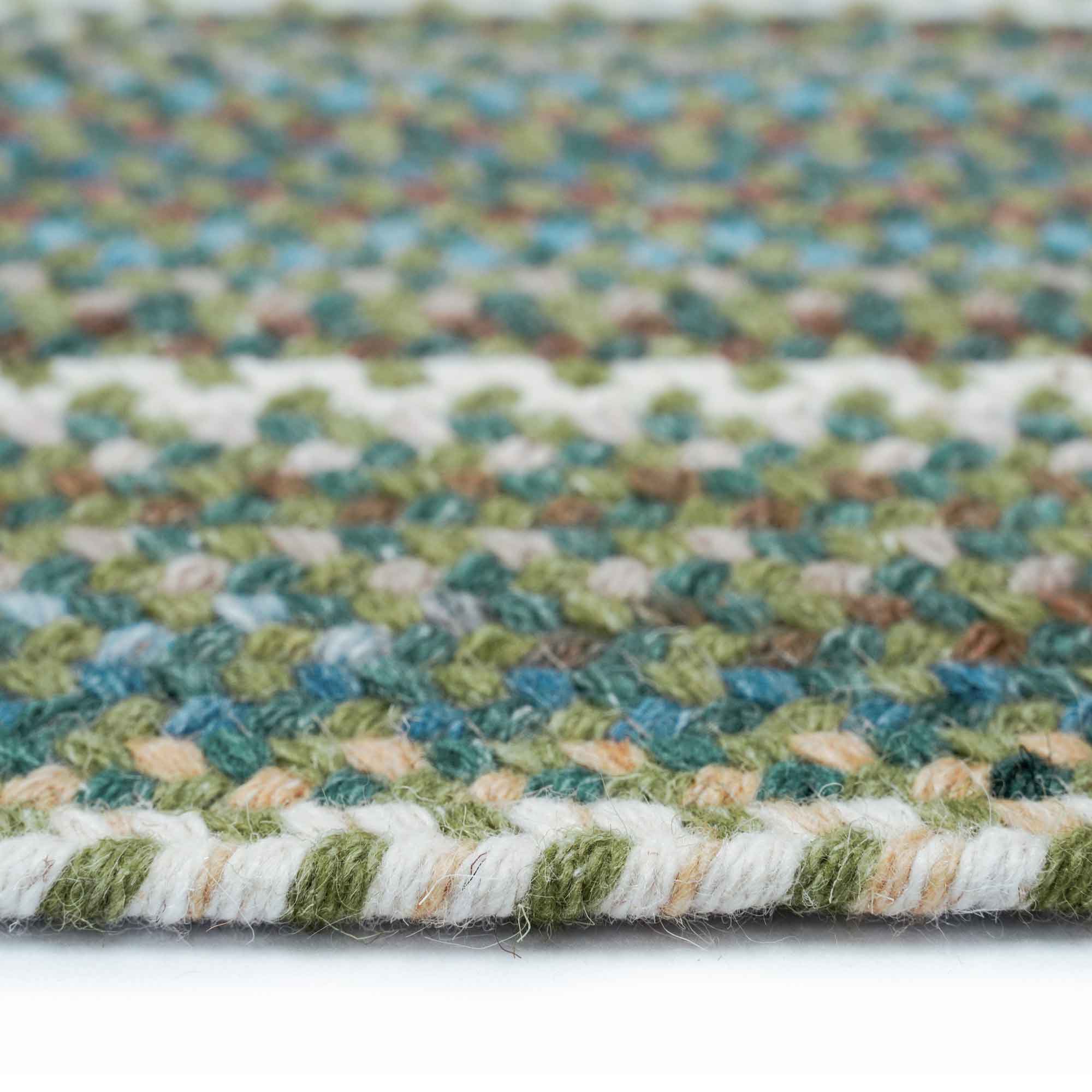 American Legacy Pine Forest Braided Rug Round image
