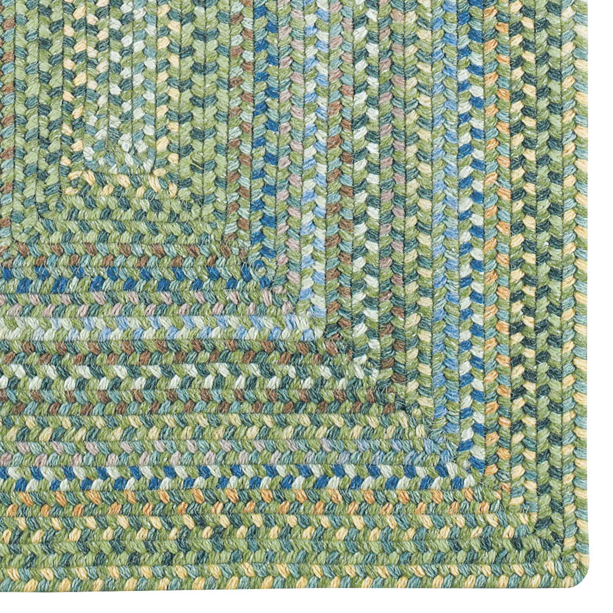 American Legacy Pine Forest Braided Rug Concentric Rectangle image