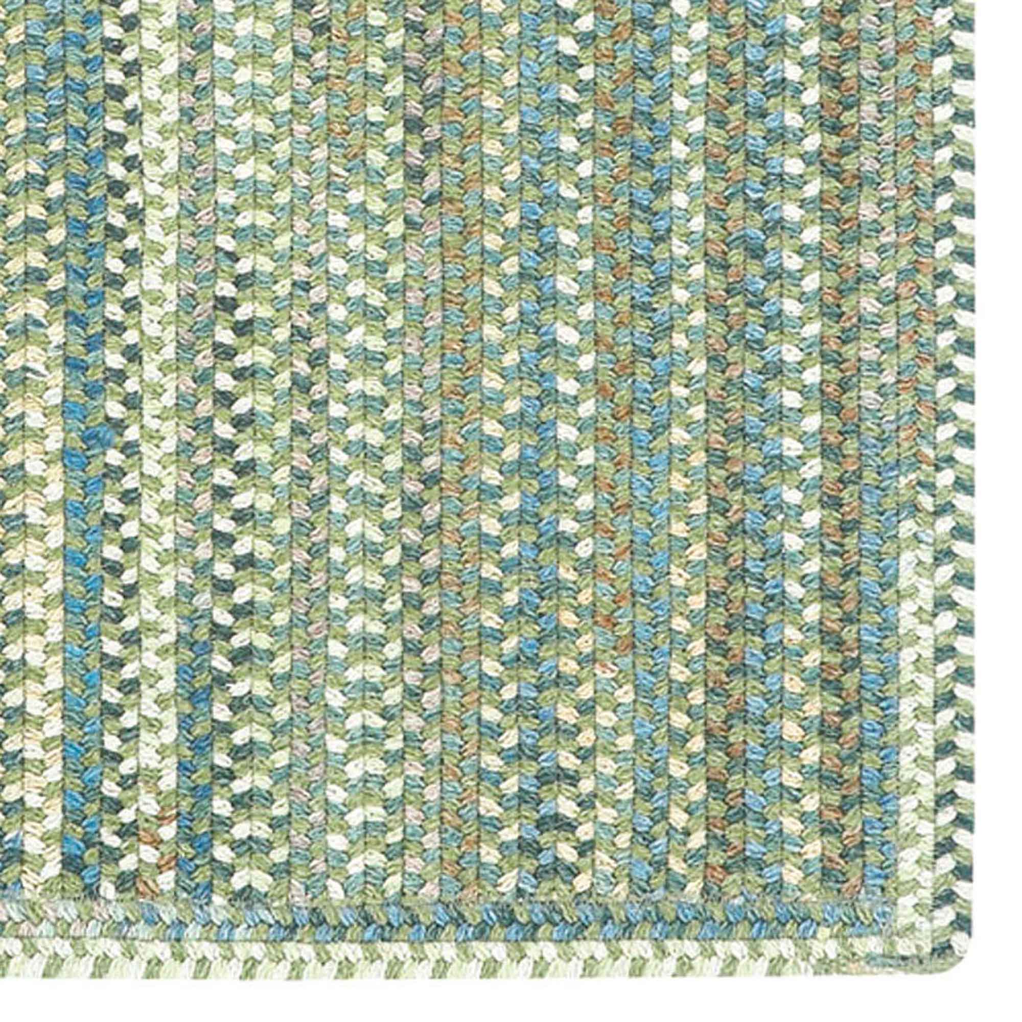 American Legacy Pine Forest Braided Rug Vertical Stripe Rectangle image