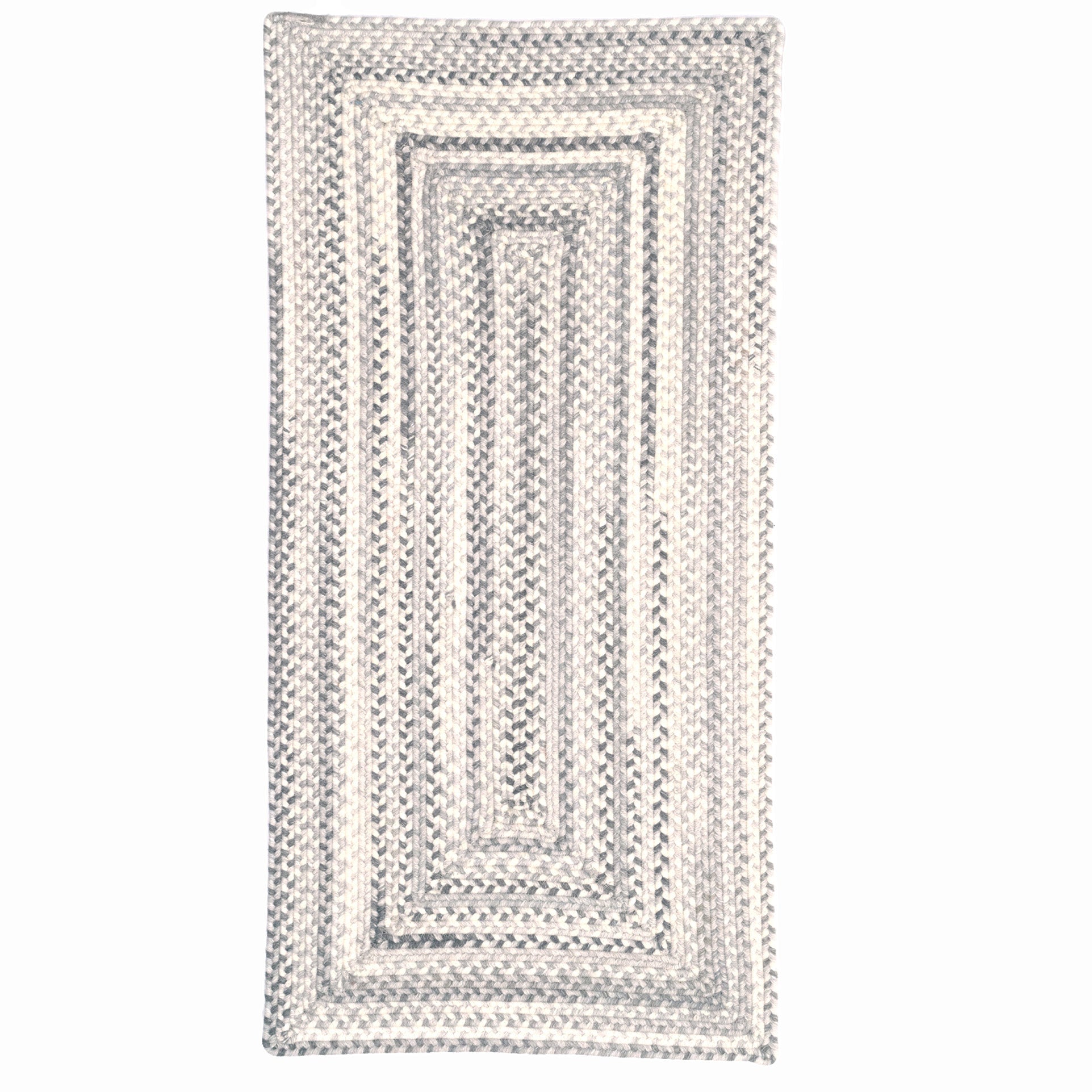 American Classic Shadow Braided Rug Concentric Rectangle image