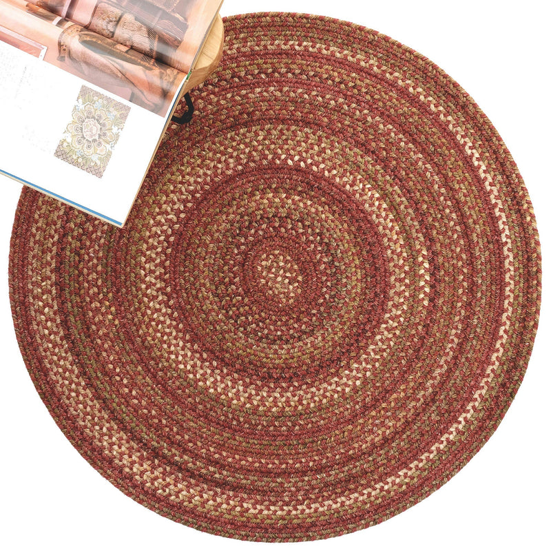 American Classic Spice Braided Rug Round image