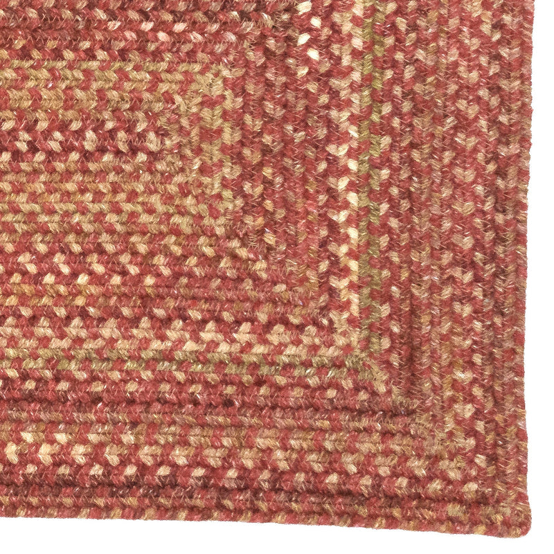 American Classic Spice Braided Rug Concentric Rectangle image