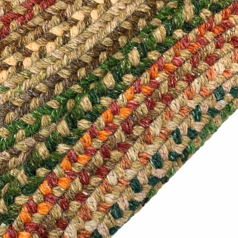 American Classic Tan Multi Braided Rug Round image