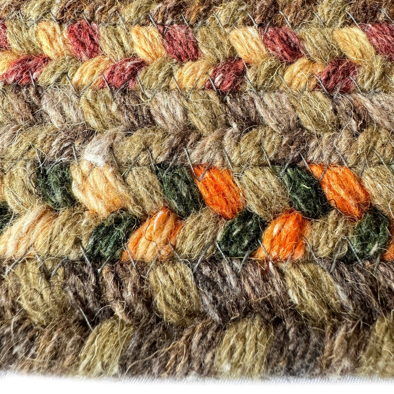 American Classic Tan Multi Braided Rug Round image