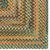 American Classic Tan Multi Braided Rug Concentric Rectangle image