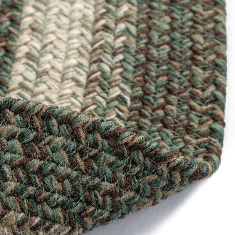 Sturbridge Balsam Green Braided Rug Round image