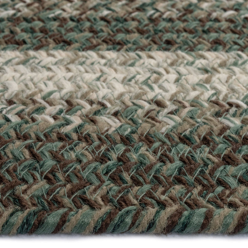 Sturbridge Balsam Green Braided Rug Oval image