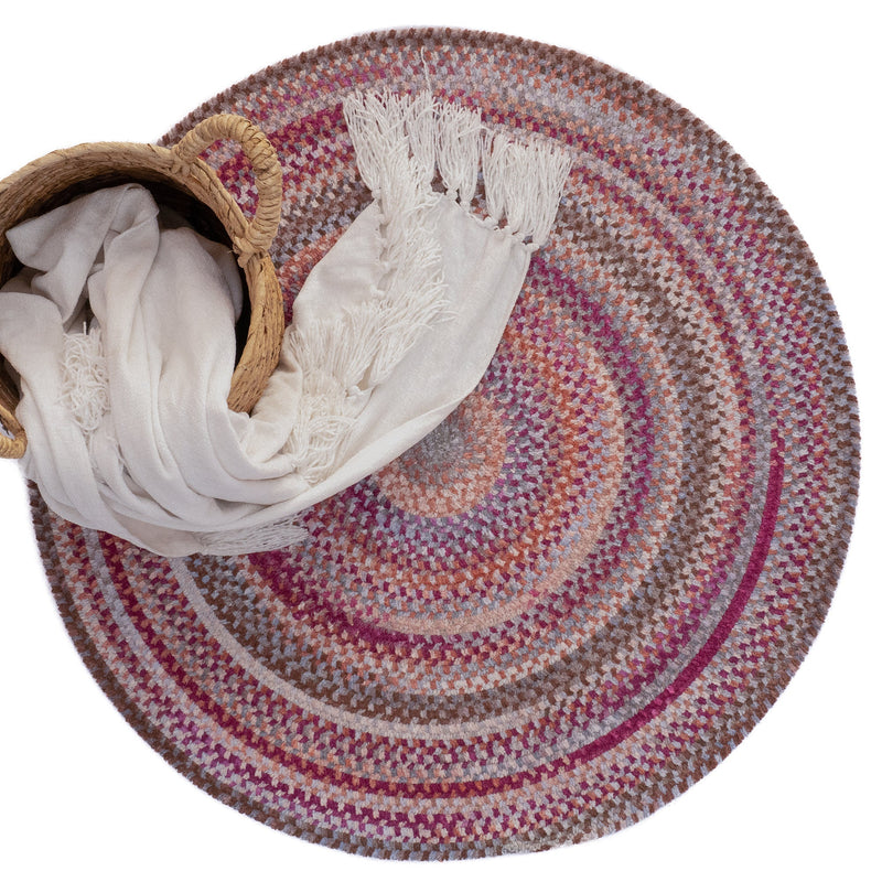 Synergy Rosewood Braided Rug Round image