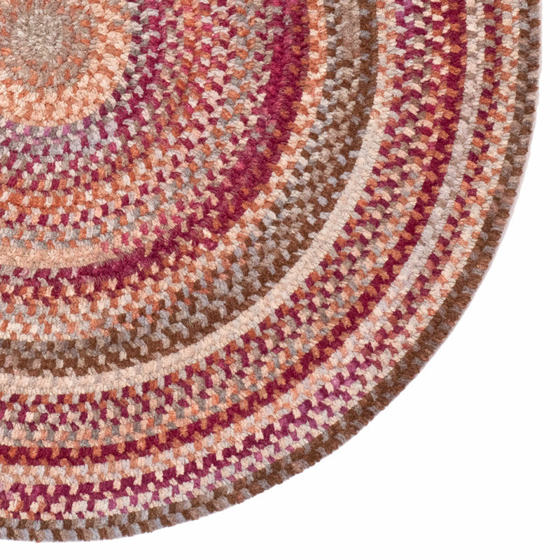 Synergy Rosewood Braided Rug Round image