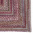 Synergy Rosewood Braided Rug Concentric Rectangle image