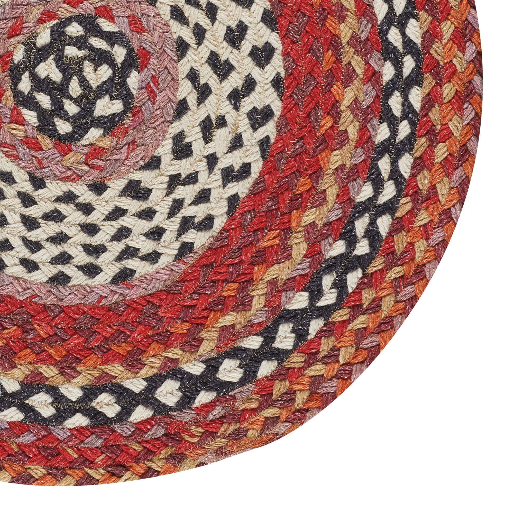 Wanderer Spice Braided Rug Round image