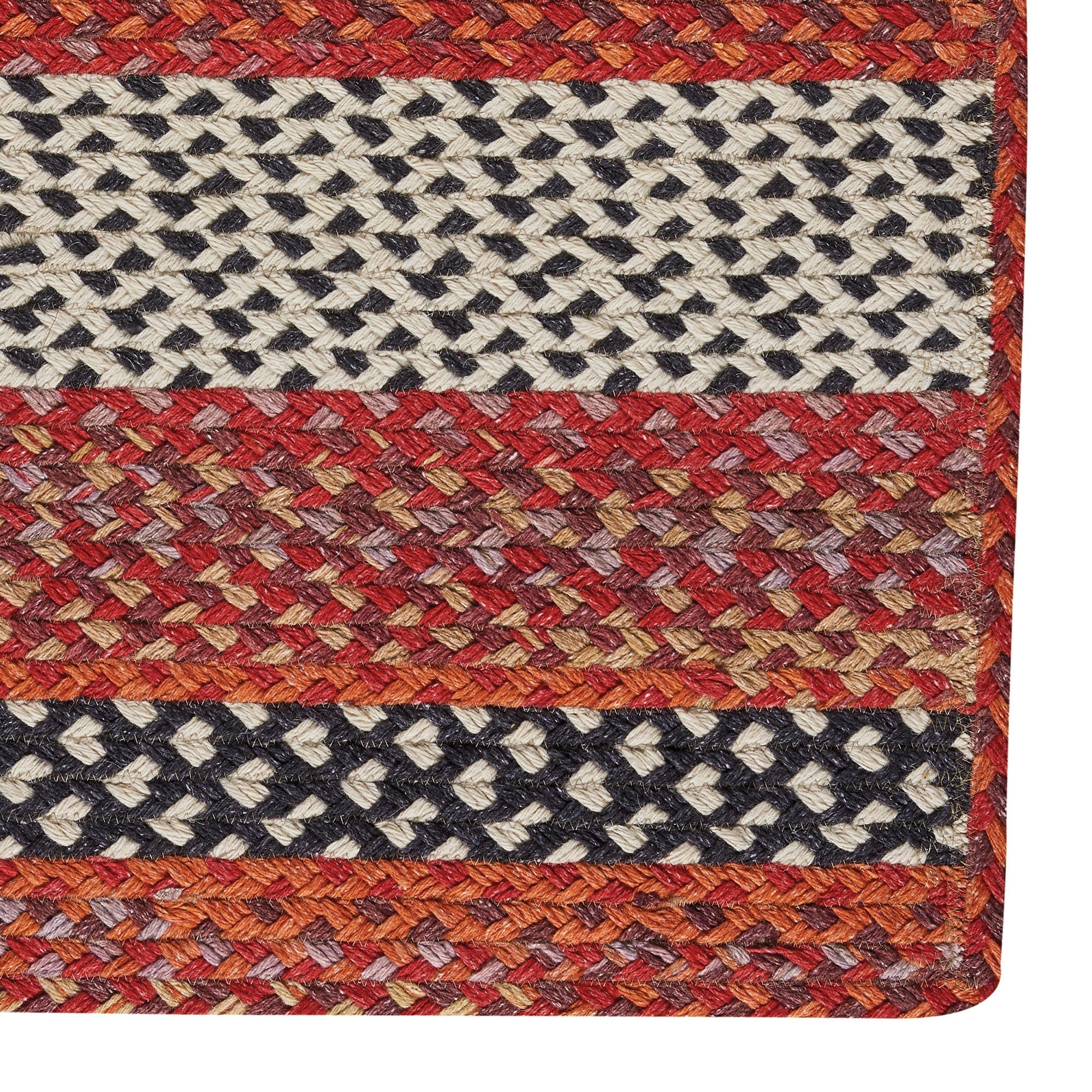 Wanderer Spice Braided Rug Cross Sewn Rectangle image