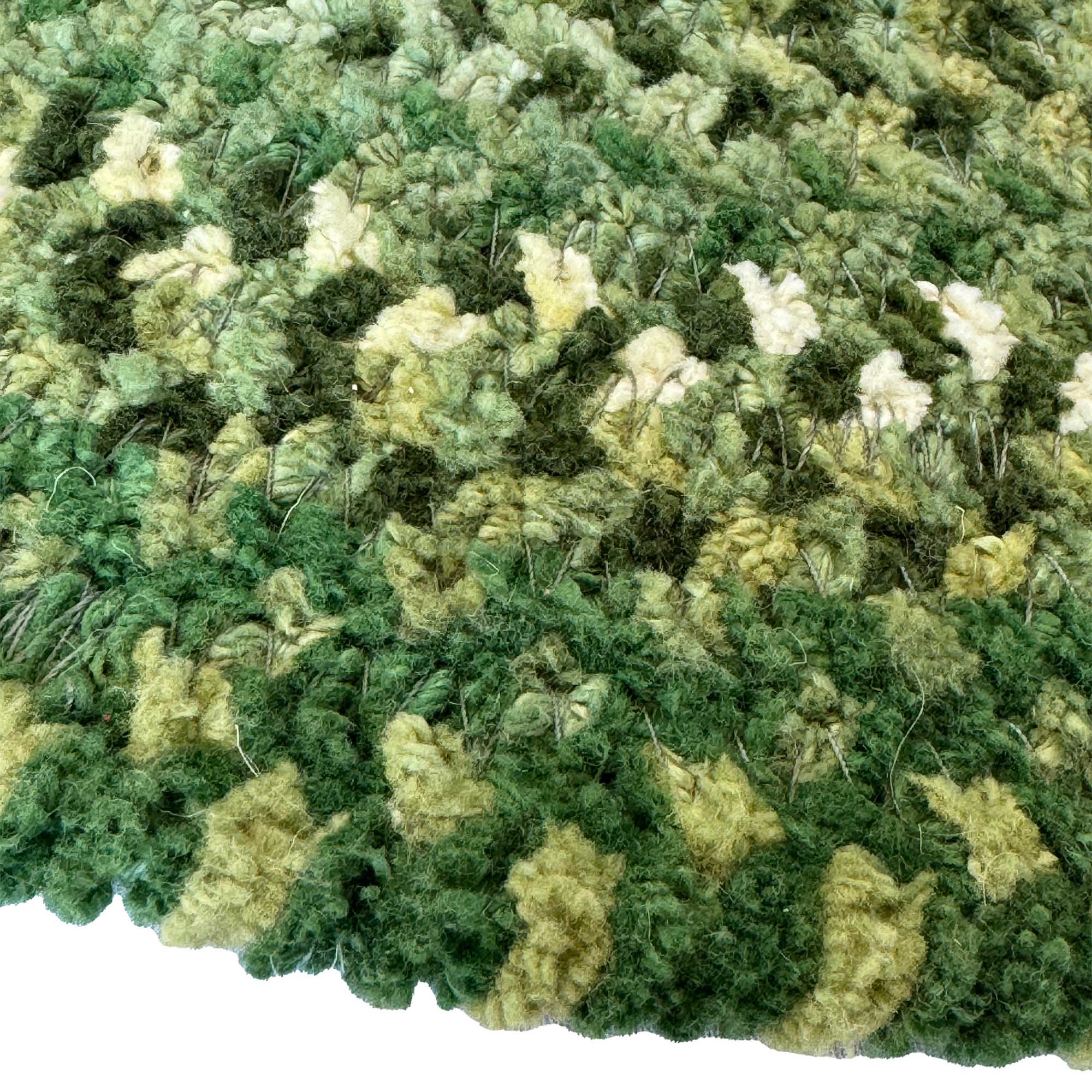 Cottonstone Balsam Green Braided Rug Round image