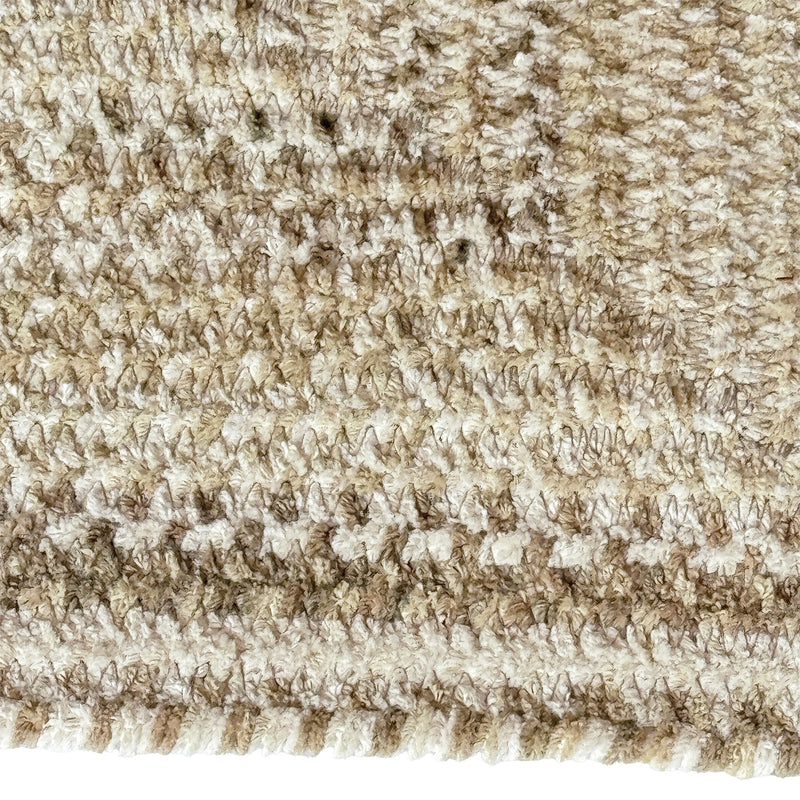 Cottonstone Feather Tan Braided Rug Concentric Rectangle image
