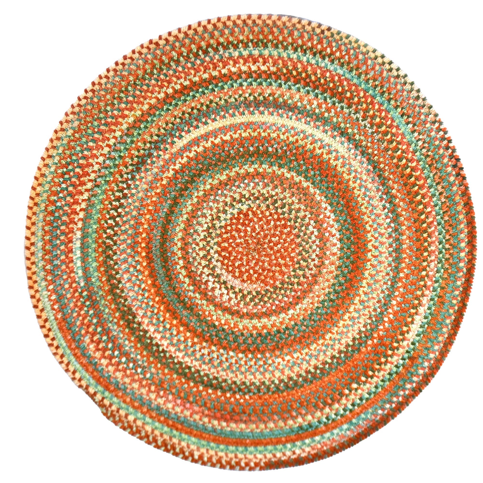 Cottonstone Cactus Garden Braided Rug Round image