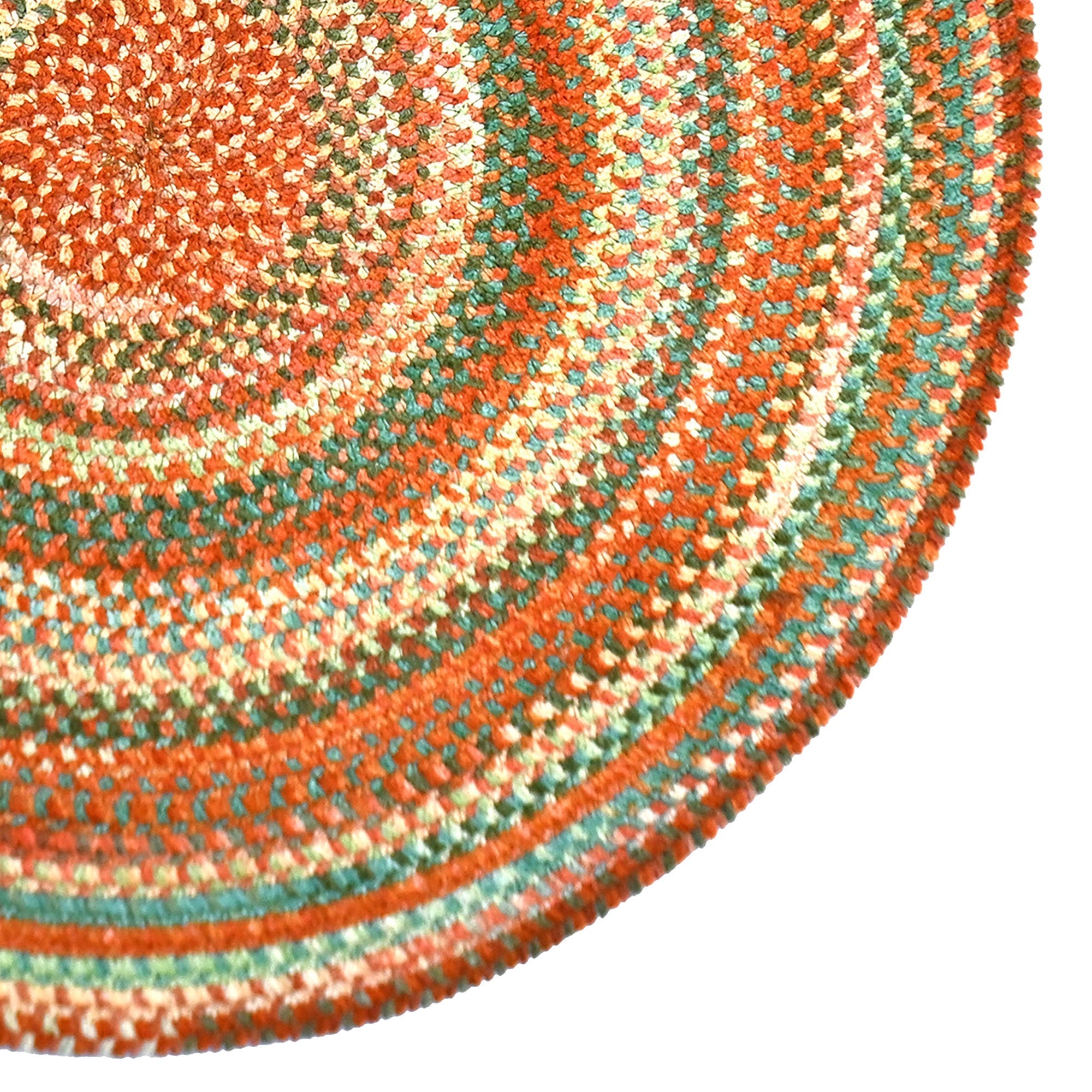 Cottonstone Cactus Garden Braided Rug Round image