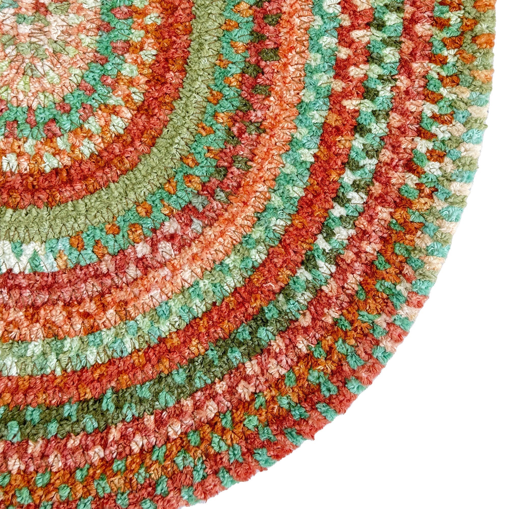 Cottonstone Cactus Garden Braided Rug Oval image