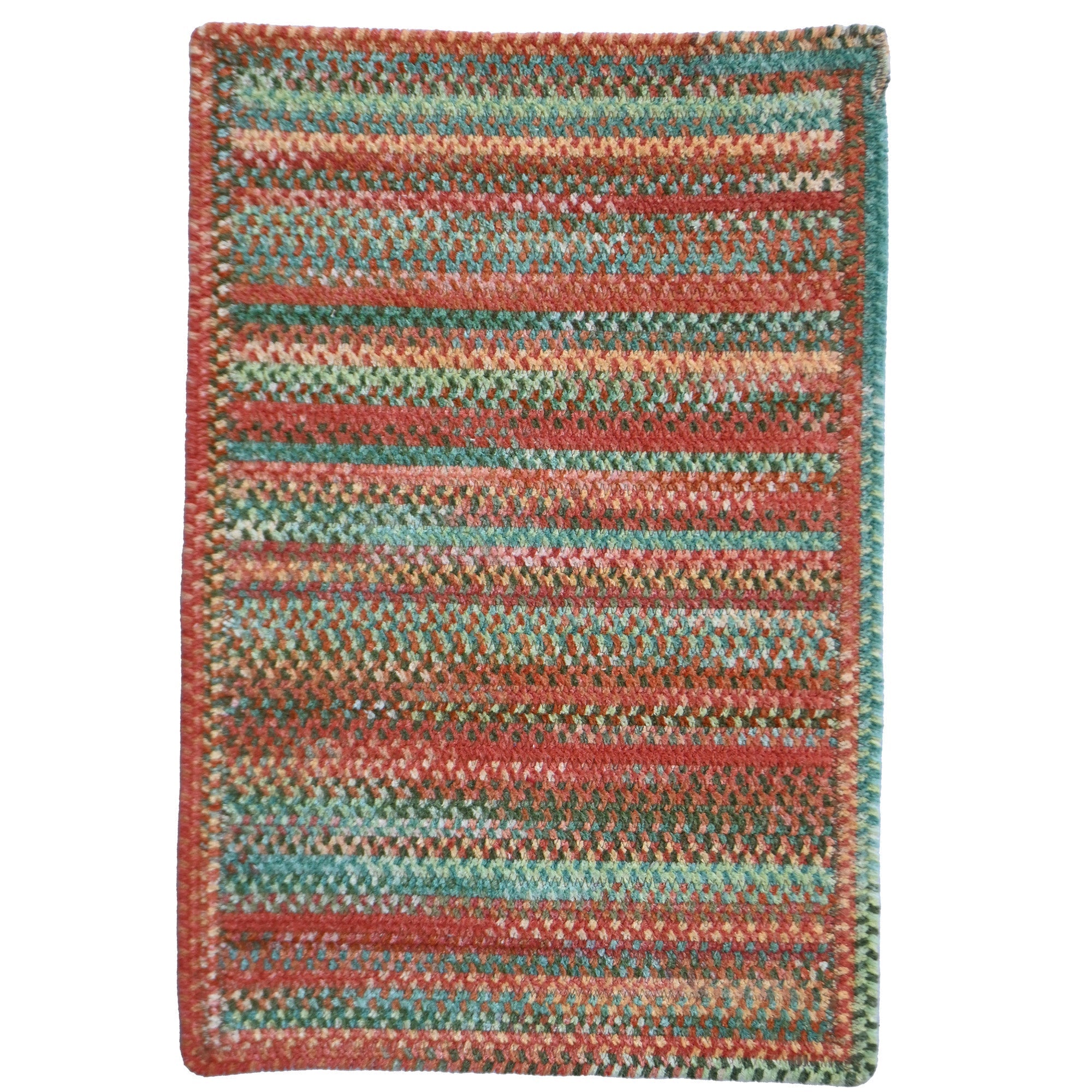 Cottonstone Cactus Garden Braided Rug Cross Sewn Rectangle image