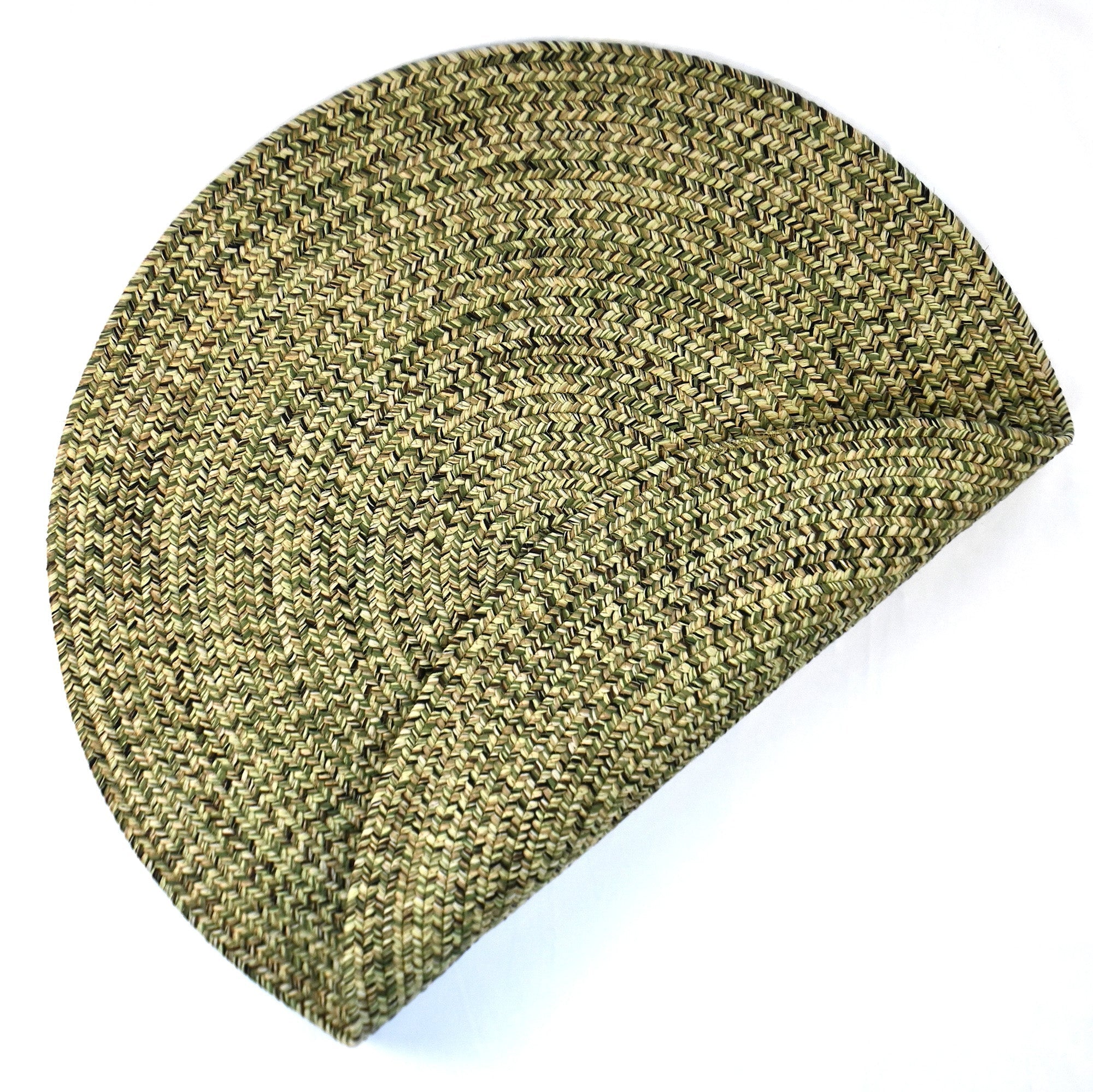 Dockside Palm Leaf Braided Rug Round image