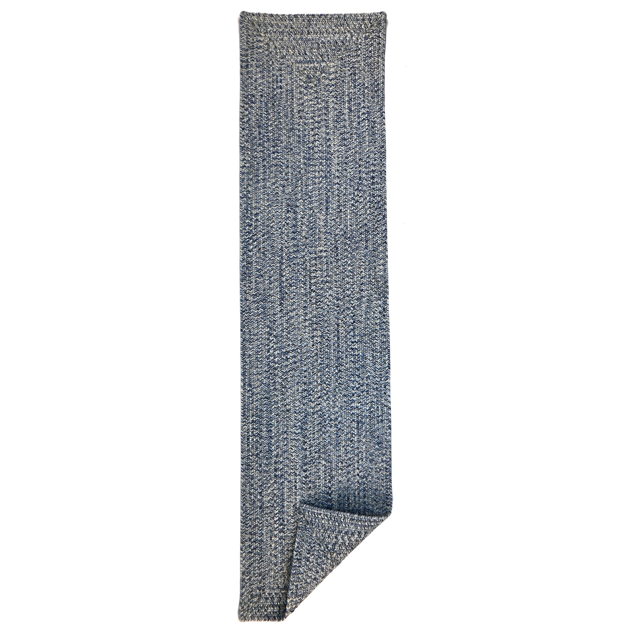 Dockside Cobalt Sea Braided Rug Concentric Rectangle image