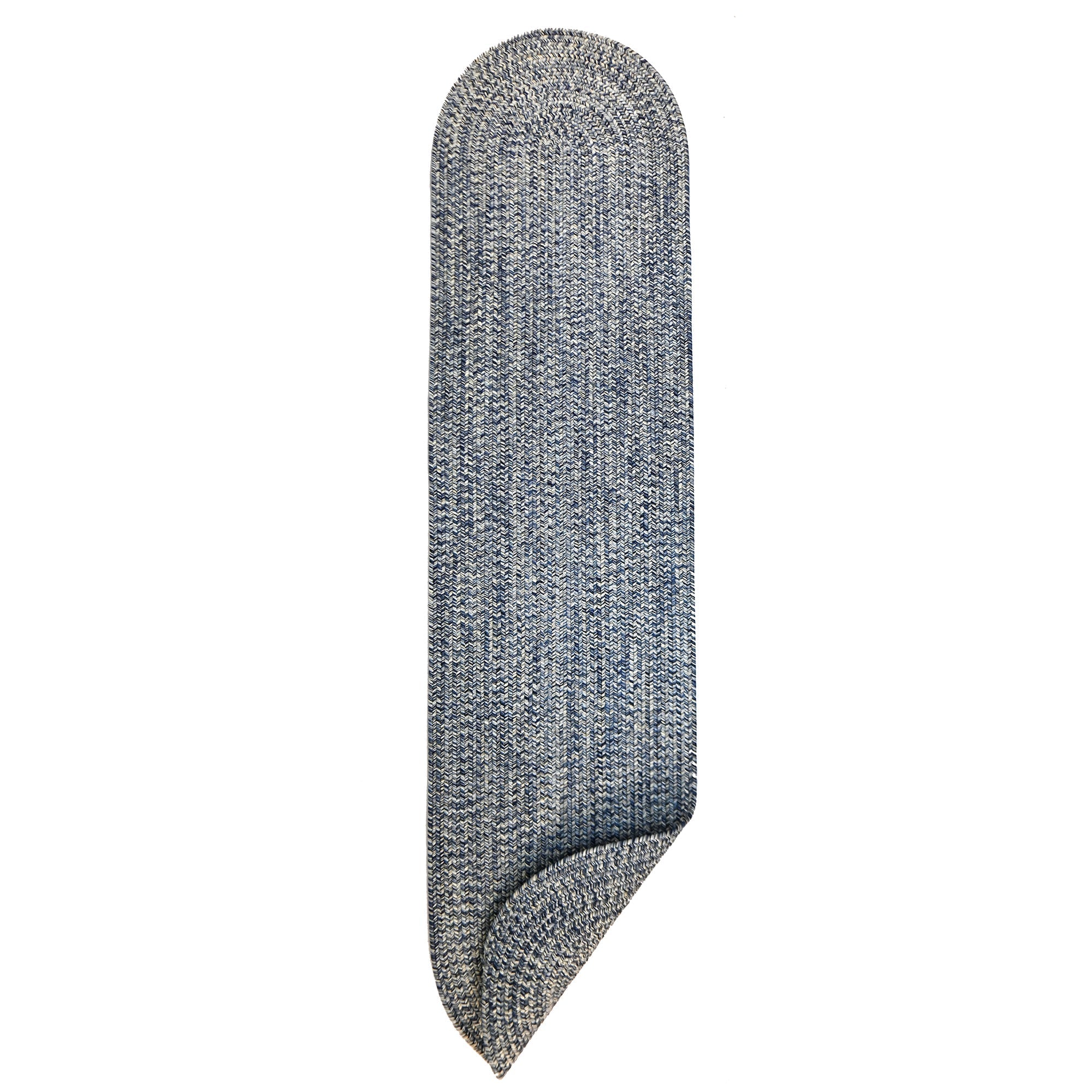Dockside Cobalt Sea Braided Rug Oval image