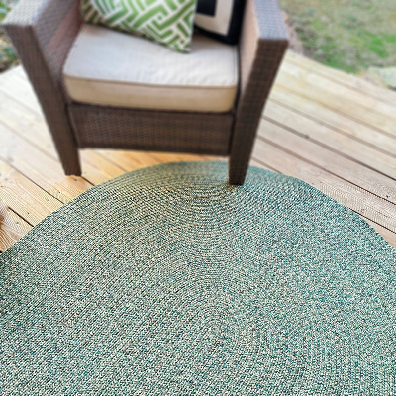 Seaport Spruce Braided Rug Oval image