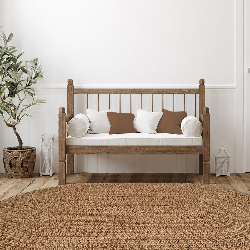 Seaport Chestnut Braided Rug Oval image