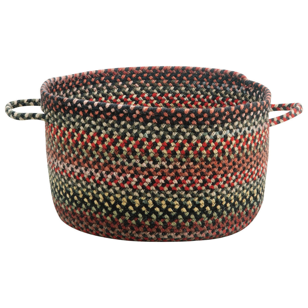 Americana Black Braided Rug Basket SiloB image