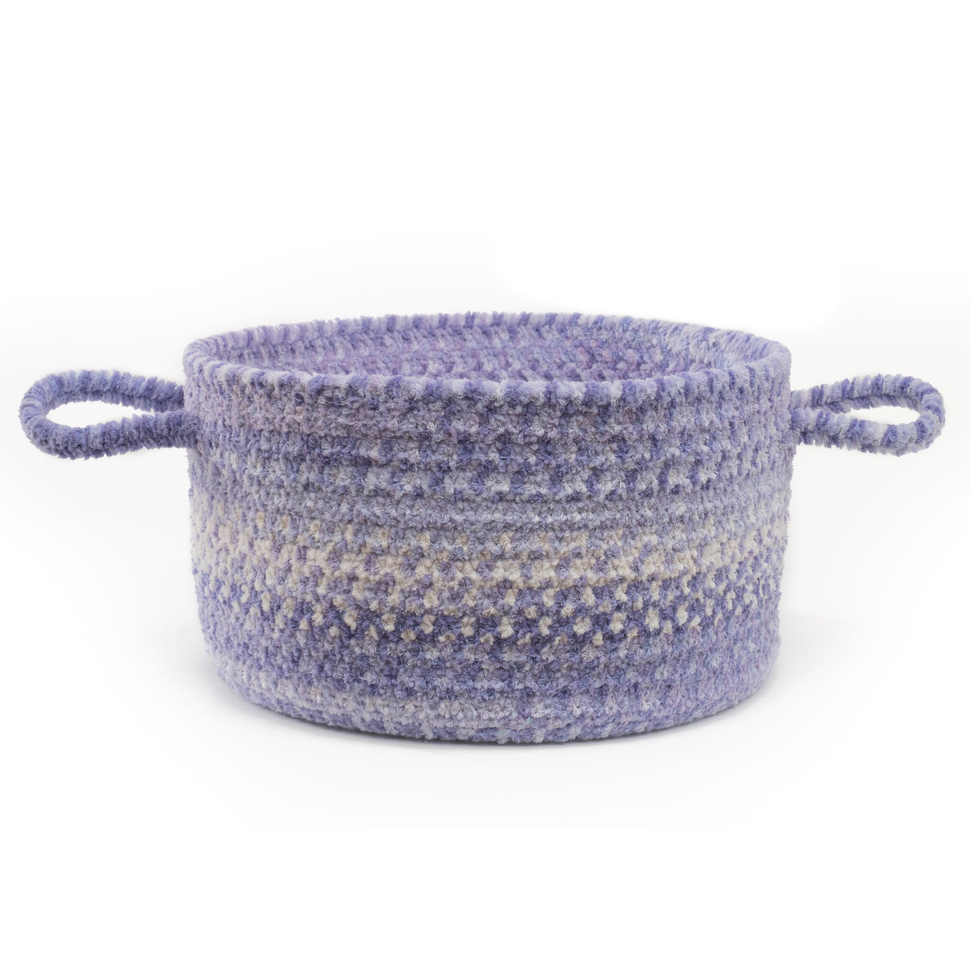 Bambini Periwinkle Braided Rug Basket image