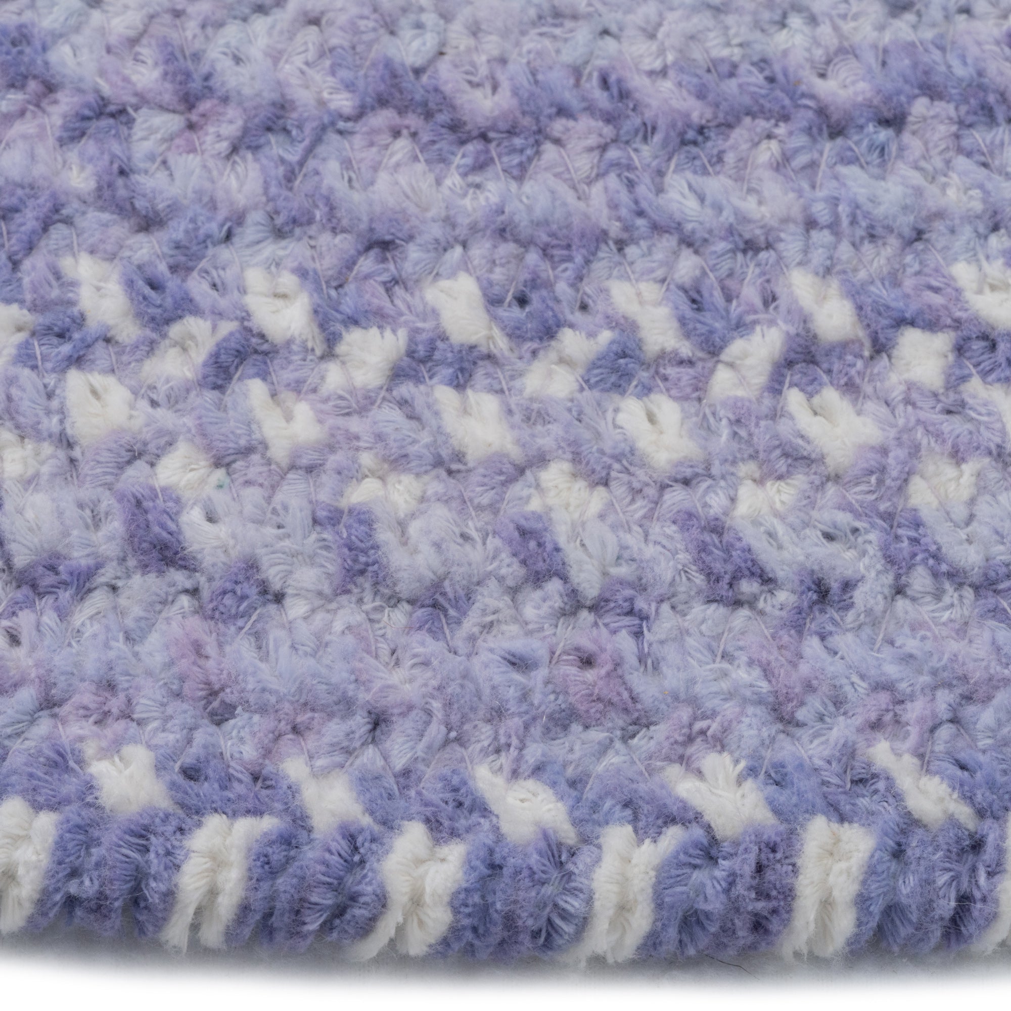 Bambini Periwinkle Braided Rug Round image