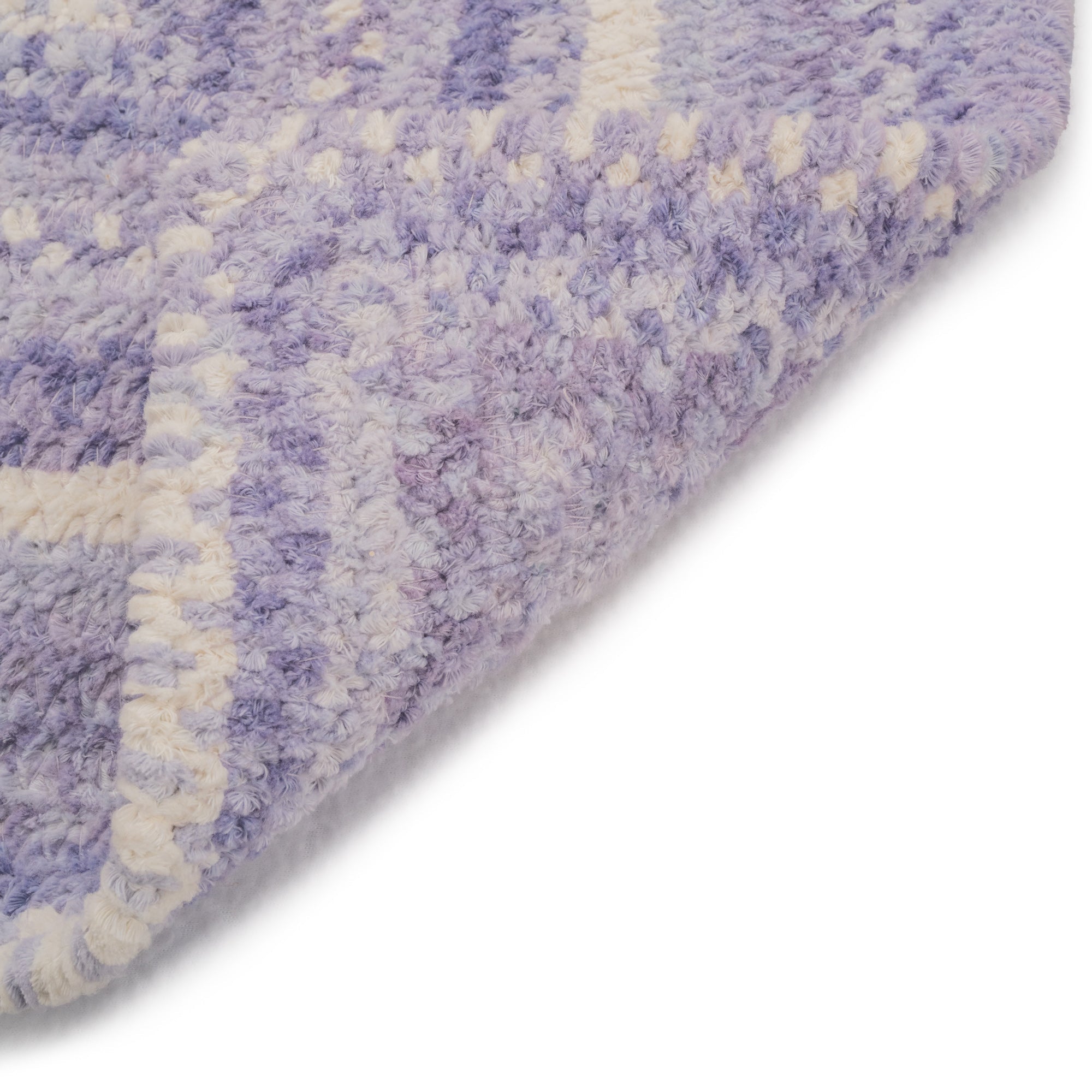 Bambini Periwinkle Braided Rug Concentric Rectangle image