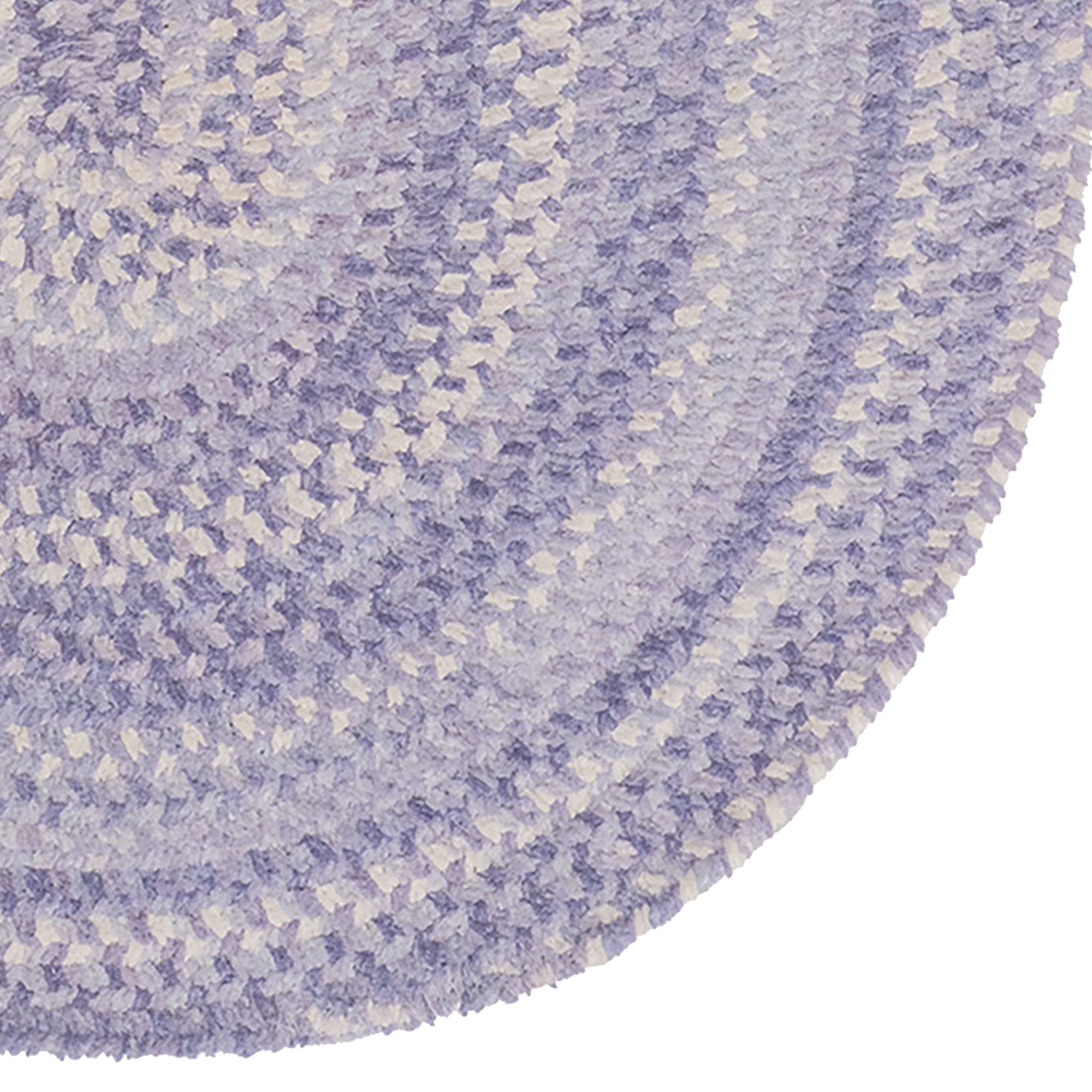 Bambini Periwinkle Braided Rug Oval image